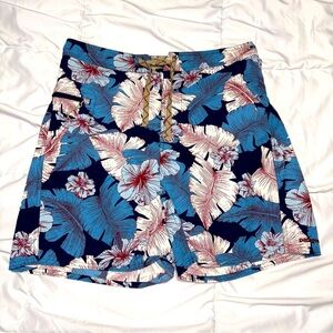 Patagonia 🌺 Board Shorts Mens Size 32 Wavefarer Printed Floral Palm Hawaiian